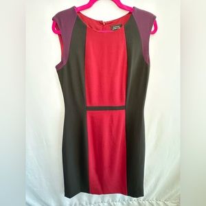 Tahari Colorblock Sheath Dress- Size 8